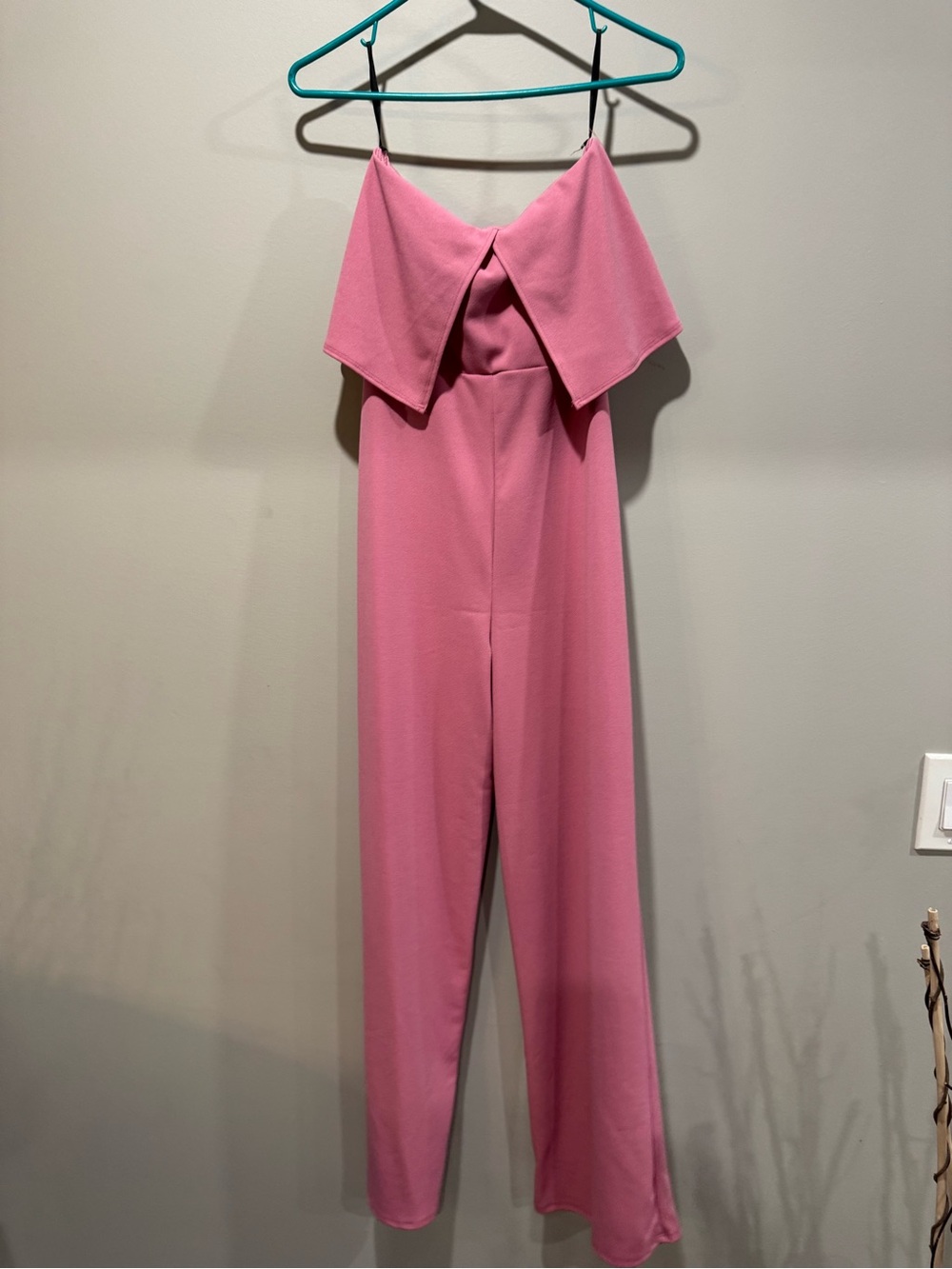 2 Saints Pink Ruffle Wide Leg Jumpsuit NWT Style JP1260